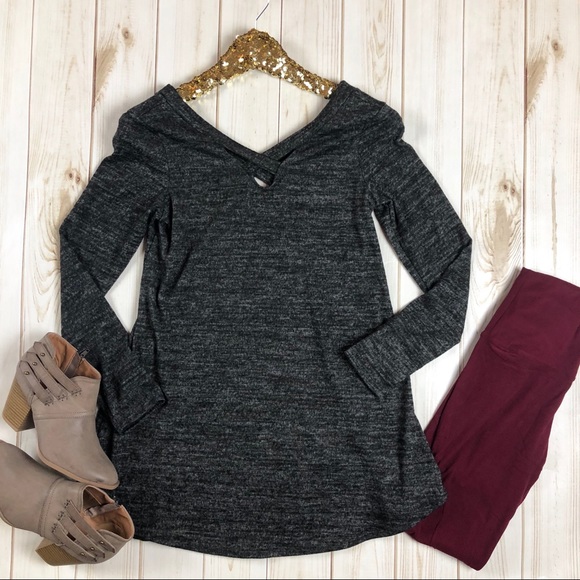 Burgundy comfy soft leggings - Picture 2 of 2